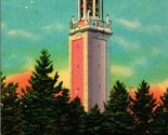 Alfred DuPont Memorial Carrillon Tower Wilmington Delaware UNP Linen Pos... - $2.92