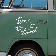 Time to Travel Bumper Windows Styling Stickers Car Camper Motorhome Suv Decor Vi - £31.11 GBP