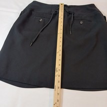 Harve Bernard Women's 1/4 Front Button Back Laces Pull-On Black Skirt Size 14P image 12
