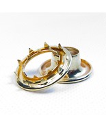Grommets #5 Rolled Rim Spur Heavy Duty Brass, Nickel Plated or Black Oxide - $30.64 MXN