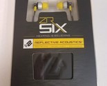 Two (2) ZAGG ZR-SIX Earbuds ~ Reflective ~ Acoustics ~ Mic/Remote ~Yello... - £17.57 GBP
