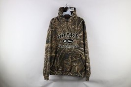 Vintage Streetwear Mens XL Faded Spell Out Drake Waterfowl Camouflage Hoodie - £48.08 GBP