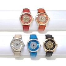 Manhattan by Croton Set of 5 Glitter Dial Strap Watches Full Set of 5 Each Boxed - £43.92 GBP