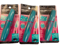 Maybelline New York Volume Express Mega Plush Mascara Black 270 9ml Set ... - $24.99