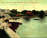 Albright Art Gallery and Lake Delaware Park Buffalo New York NY 1914 DB ... - £3.08 GBP