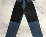 Vintage Corniche Jeans Mens 32x31 Blue Black Suede Thighs Thick Cotton Y2K - £58.87 GBP