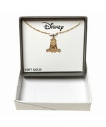 10K Gold Winnie the Pooh Pendant and 18&quot; GF Necklace Disney Classics Wom... - £76.18 GBP