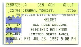 Helm Konzert Ticket Stumpf Juli 25 1997 Phoenix Arizona - £34.30 GBP