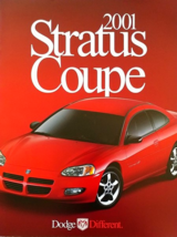 2001 Dodge STRATUS COUPE sales brochure catalog US 01 SE R/T - $8.00