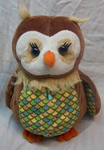 Ganz Webkinz CUTE COLORFUL OPAL OWL 8&quot; Plush STUFFED ANIMAL Toy - $14.85