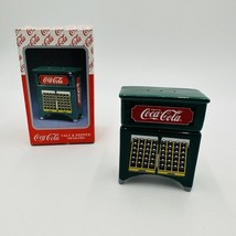 Coca-Cola Salt &amp; Pepper Shaker Vending Machine Ceramic Vintage - $22.50