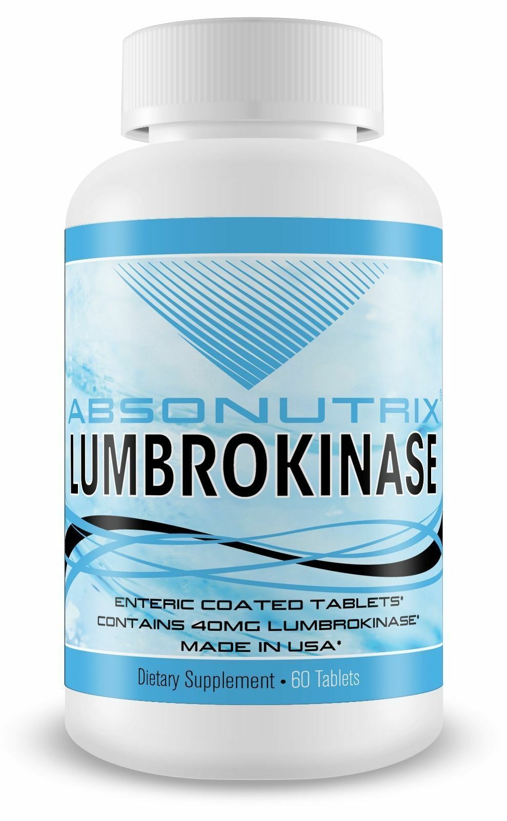 Absonutrix Lumbrokinase 40mg Entérique Revêtu Supports Sain Cœur 60 Comprimés - $26.12