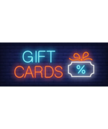Gift Cards Neon Sign. Glowing Inscription - $91.83 MXN