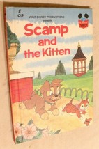 Vintage Disney Scamp &amp; the Kitten Book Hardback 1983 - $5.93