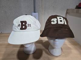 Vintage Lot 1931 Brown University Bears Bucket Hat Baseball Reunion Ivy ... - $91.39