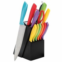Kitchen Knives Set with Block Stainless Steel Cutlery Set 14-piece Chef ... - $49.20