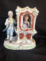 Antique german BISQUE / PORCELAIN carriage men and women - $154.48