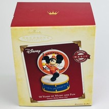 Hallmark Ornament Keepsake Disney &quot;50 Years Of Music &amp; Fun&quot; Mickey Mouse NEW NIB - £15.45 GBP