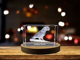 LED Base included | Vivacious Crystal Jardine&#39;s Parrot Sculpture - A Mas... - $484.45 MXN+