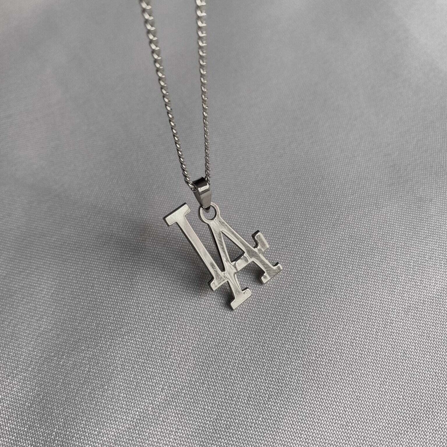 NEW MLB Los Angeles LA Dodgers Sterling Silver Team Pendant Logo Necklace 20" Item image 3