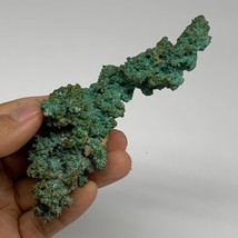 147.3g, 4.5&quot;x1&quot;x1.3&quot;, Malachite on Native Green Copper Mineral Specimens... - £114.20 GBP
