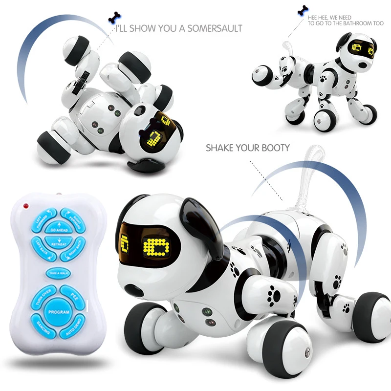 Programming Remote Control Dog Robots Toys Kids Girls Music Dancing Robotic - £44.35 GBP