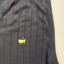 Augusta National Golf Shop Men's Cable Knit Black Spun Sweater Vest Size XL image 6