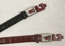 New Trafalgar Crocodile Belt!  32  Chestnut Brown or Black  Silver Tip  ... - $179.99