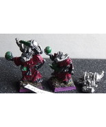 Warhammer Skaven Poisoned Wind Globadiers x 2 OOP Metal Magnetized Bases... - €17,24 EUR
