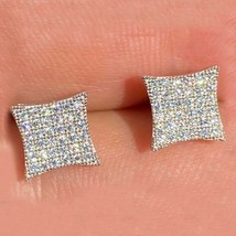 Sterling Silber Viereck Drachen Ohrstecker Moissanit Pass Diamant Tester... - £40.62 GBP