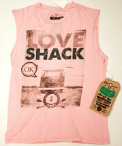 LUCKY 7 Muscle tank SLEEVELESS Pink SHIRT Love Shack Cotton ( XL ) - $43.94