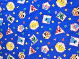 Handmade Sesame Street Blanket Embroidered Animals Baby Blanket 38 x 49 in - £11.93 GBP
