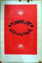 Flaming Lips Poster 4/25/03 Irving Plazza NYC Signed Red and Black Poster The - £28.18 GBP
