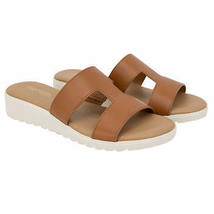 Kensie Ladies&#39; Size 7, Elena H Band Sandal, Cognac (Tan) - $19.99