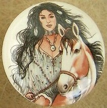 Cabinet Knobs w/ Indian Maid on Horse PRETTY Southwest - £4.26 GBP