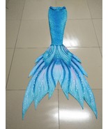 Aqua Green Adult Mermaid Tail for Swimming, Kids Mermaid Tails with Monofin - $145.42 CAD