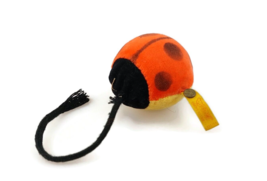 Vintage Steiff rollo ladybug rattle toy jingle bell German plush stuffed... - €23,44 EUR