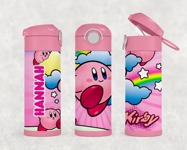 Personalized Kirby 12oz Kids Stainless Steel Water Bottle Tumbler - £17.18 GBP