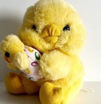 Avon Vintage Easter Chick With Hatchling Egg Plush Stuffed Animal 9&quot; Doll PLSHY1 - £19.65 GBP