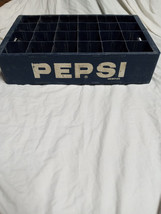 Vintage Pepsi® Cola Blue Plastic 24-Bottle Carrying Crate- Memphis - £37.37 GBP