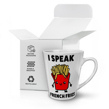 Speak French Fries NEW White Tea Coffee Latte Mug 12 17 oz | Wellcoda - £13.66 GBP+