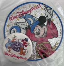 Vintage 1996 Walt Disney World 25th Anniversary Button Pin Decal Sealed NEW - £10.27 GBP