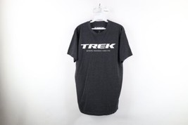 Trek Bicycles Mens Large Spell Out Short Sleeve T-Shirt Heather Charcoal... - $29.65