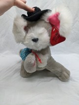 Sugar Loaf White Gray Dog With Runaway Satchel Plush 10&quot; With Tag - £31.64 GBP