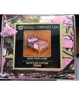 3 PC PINK CAMO SHEETS PILLOW CASE CAMOUFLAGE TWIN REGAL COMFORT (No Comf... - $40.73 CAD