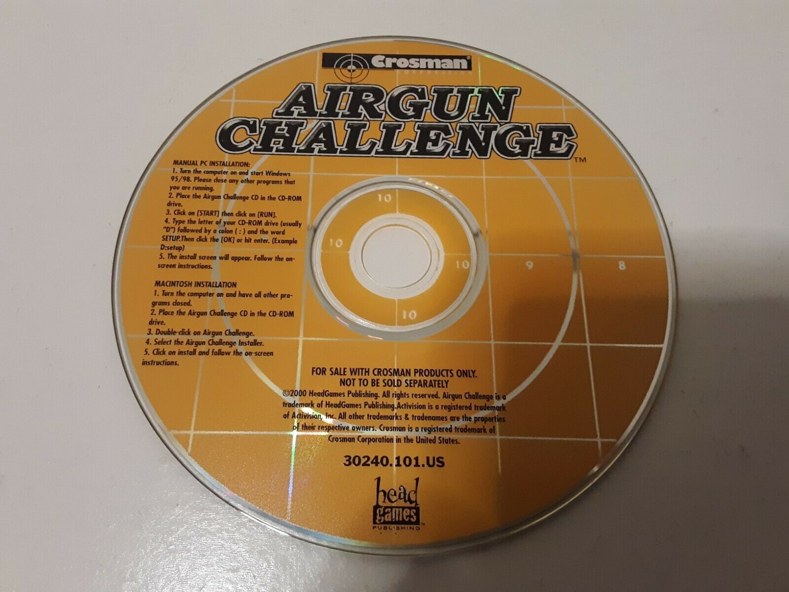 Primary image for Crosman Airgun Challenge PC Video Game DISC ONLY
