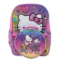 Hello Kitty 16 Inch Large Backpack with Lunch Bag - £16.14 GBP