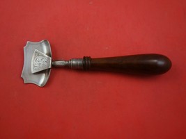 Silverplate with Wood Handle Plate Lifter Brite-Cut Design 7 3/4&quot; Vintage Rare! - £149.56 GBP
