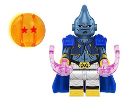 Toys Majin Buu Grey Dragon Ball Super Z blue weapon Minifigure Custom - £5.17 GBP