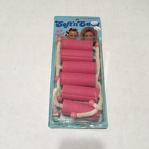 Vintage Goody soft n easy large pink hair rollers foam curlers movie photo prop - £15.60 GBP